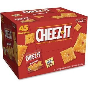 Cheez-It Original Crackers - Low Fat - Cheese - Bag - 1 Serving Pouch