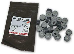 XL Bull Tri Bander Rings Bands 25 Count Castrate Cattle Sheep Goat