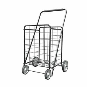 XINGLANG Folding Shopping Cart Collapsible and Heavy Duty Grocery Cart Deluxe...