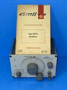 VINTAGE COLLECTIBLE General Radio 1310-B Oscillator Model 1310B ORIGNAL MANUAL