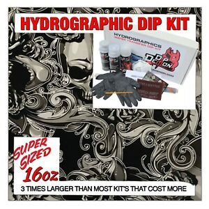 Hydrographic dip kit Chrome Dome Skulls Camo hydro dip dipping 16oz