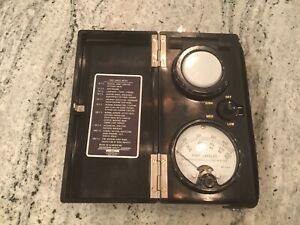 Vintage Schlumberger Weston Foot-Candle Meter model 614 light meter