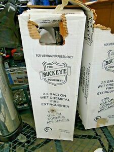 NIB Buckeye Wet Chemical Class K Fire Extinguisher W/Wall Hook, Sign. No Tag