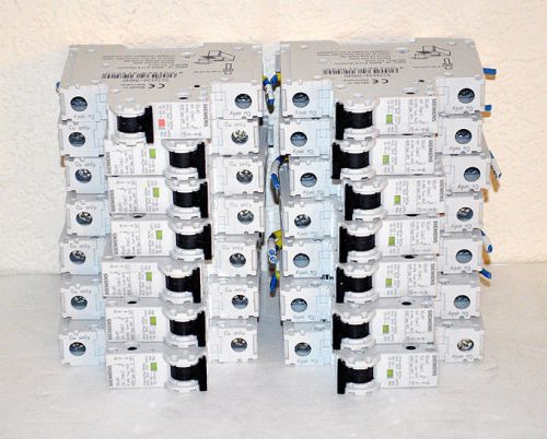 Lot 14 Siemens Miniature Circuit Breaker 5SJ41, 1 Pole 4A/20A/2A/6A/10A, 240V