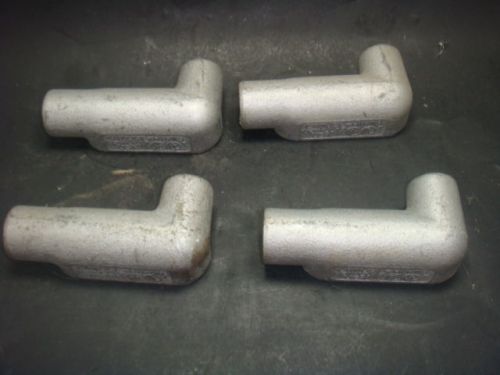 New lot of 4, crouse hinds, 1/2&#034; ll17, condulet, new no box for sale