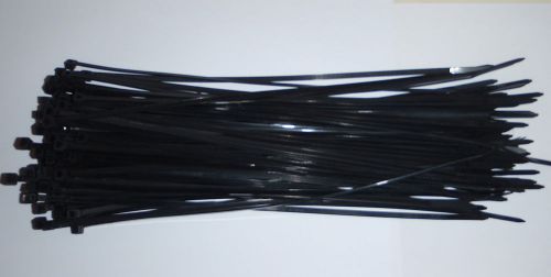 50 PC BLACK ZIP TIE WRAP STRAP 4&#034; LONG X 1/8&#034; WIDE 3X100MM