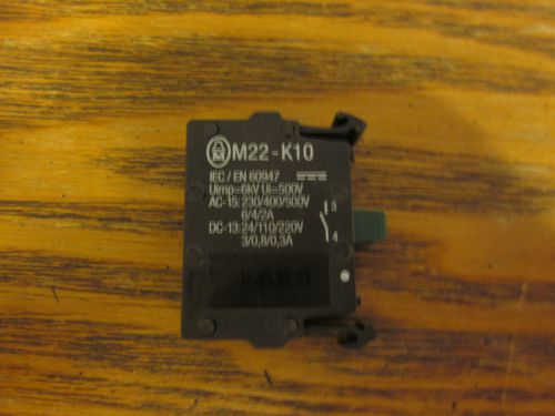 MOELLER M22-K10 M22K10 CONTACT BLOCK NEW