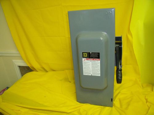 #1174 square disconnect 100 amp 240 volt nema 1 fusible 3 ph 3 pole h323n for sale