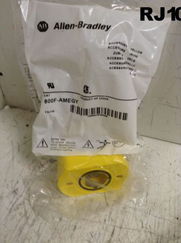 NIB Lot of 10 Allen Bradley Yellow 22mm Push Button Guard Cat No 800F-AMEGY