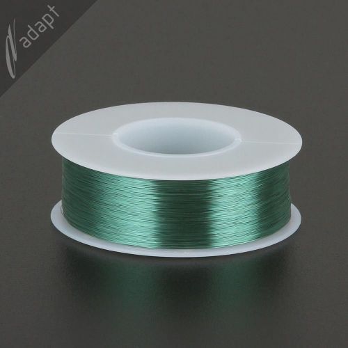 Magnet Wire, Enameled Copper, Green, 36 AWG (gauge), 155C, ~1/4 lb, 3100 ft, HPN