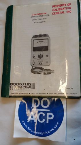 BOONTON ELECTRIC 41A-41AR MICROWATTMETER INSTRUCTION MANUAL R3S32