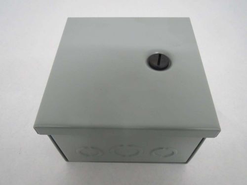 NEW HOFFMAN AHE6X6X4 STEEL 6X6X4IN  WALL-MOUNT ELECTRICAL ENCLOSURE B396947