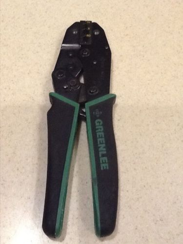 GREENLEE 46808 RATCHET COAX CRIMPING TOOL WITH DIE RG59/RG6/6Q