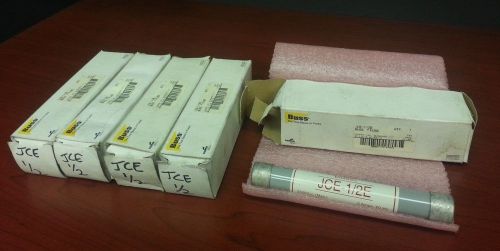 Lot of 5 Bussmann JCE-1/2E 5500V FUSES .5 AMP