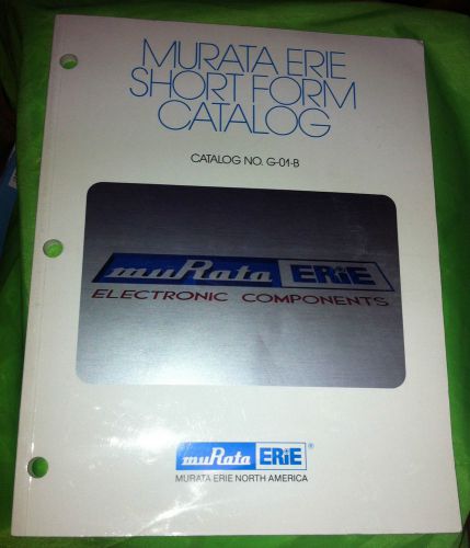 MURATA ERIE CAPACITORS, ANTENNAS, GPS, PIEZOELECTRIC, DELAY LINES,ALARMS,CATALOG