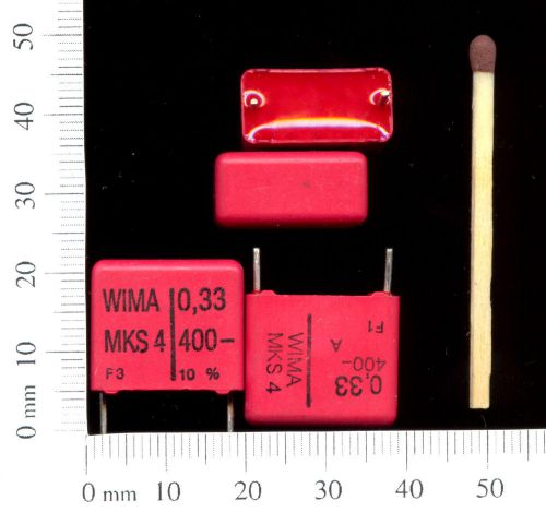 [10 pcs.]WIMA MKS4 metallized polyester capacitors 330nF 400V dc 10%