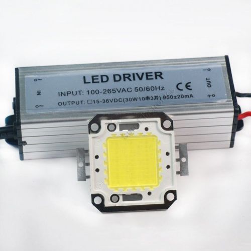 30w white high power led light lamp panel w 30w high power led driver ac85-265v for sale