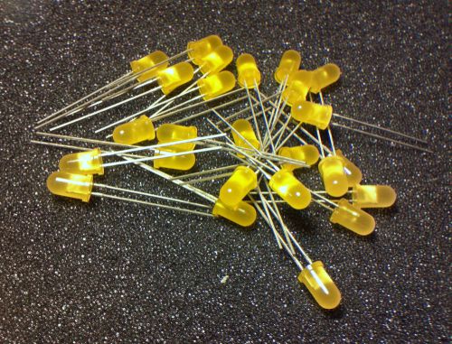 5mm diffused Yellow LEDs   -20pcs [ LY5460K ]