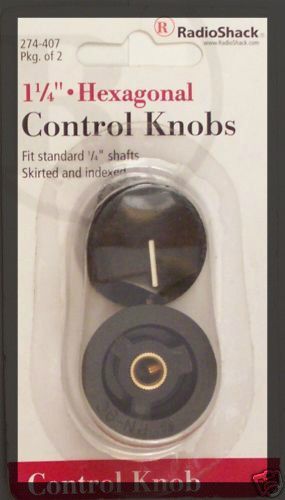 1-1/4 Hexagonal Control Knobs 2/PK