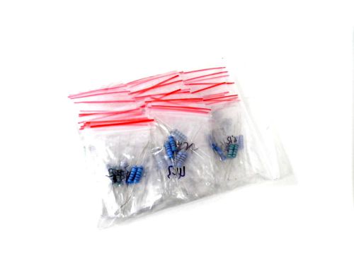 50 value 1w metal film resistors kit 500pcs +/-1% 1 ohm - 1m ohm 6 for sale