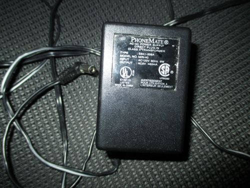 Phone Mate AC Adapter Plug in Class 2 Transformer SB41-206A Model M/N-40 AC9V