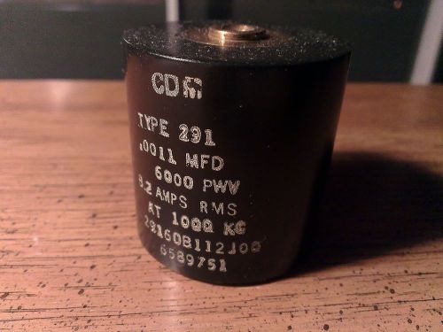 Genuine New Cornell Dubilier Type 291 29160B112J00 1100pF 6000V Mica Capacitor