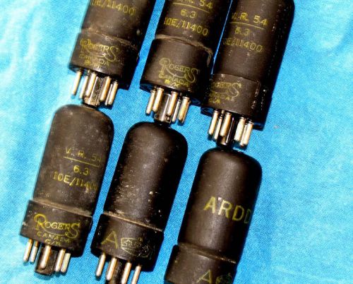 6 TUBES 10E/11400 ROGERS Canada Aviation CV1054 EB34 1638 ARDD5 VR54  VT202_GPO