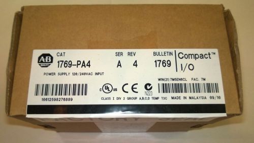 *NEW* Allen-Bradley 1769-PA4 Power Supply Module