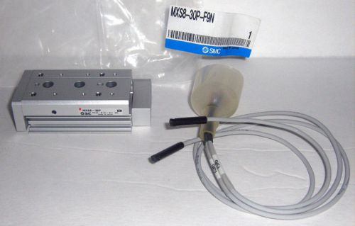 Smc mxs8-30p air cylinder slide table pneumatic dual road mxs8-30p-f9n / new for sale