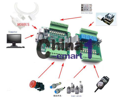 CNC MACH 3 in&amp;out-put  extension board MACH3 MODBUSII