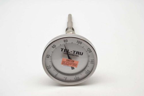 TEL-TRU AA575R THERMOMETER 0-180F 5 IN DIAL 3/4 IN NPT TEMPERATURE GAUGE B406358