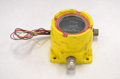 GENERAL MONITORS DT220 H2S GAS DETECTOR DISPLAY LEVEL 24V-DC SENSOR B332541