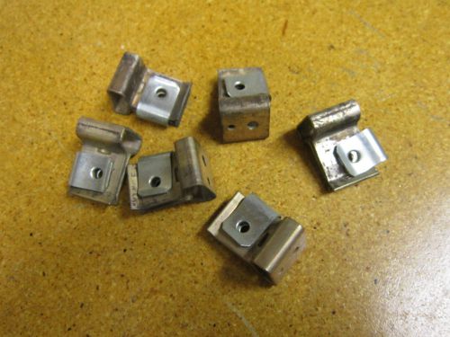 Fuse End Connectors 7/8&#034; Wide 1-7/16&#034; Long 1&#034; Base (Lot of 6)