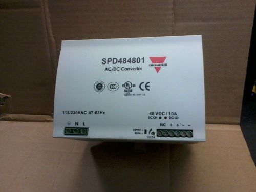 CARLO GAVAZZI POWER SUPPLY SPD484801 48VDC, 10A