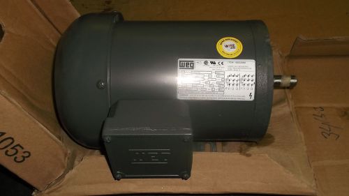 WEG 1.00 HP MOTOR, FR D56C, V 208-230/460, RPM 1750, MODEL# 00118ES3ED56C, NEW