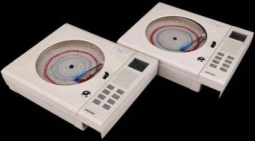 Lot 2 Dickson THDX Temperature Humidity Dew Point Circular Chart Recorder PARTS