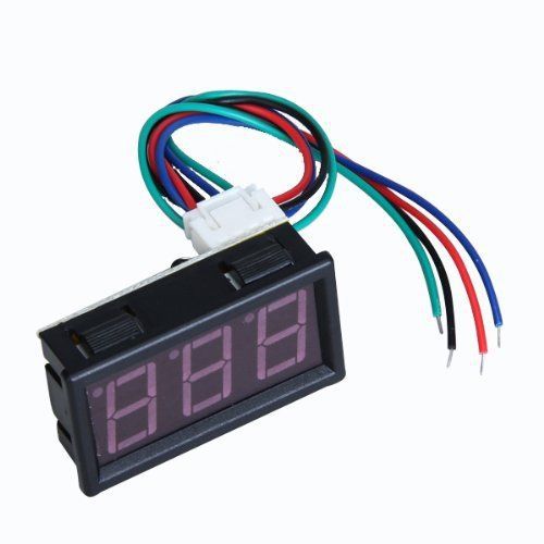 Mini dc 99.9v red led digital panel meter voltmeter volt tester volt gauge gift for sale