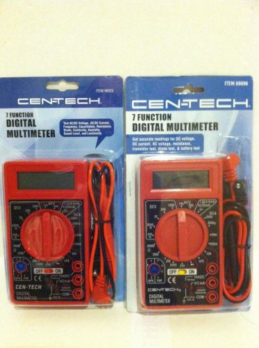 2 cen-tech 7 function digital multimeter