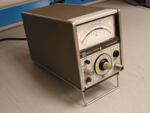 Hp 435b analog power meter 100 khz to 110 ghz, -65 to +44 dbm, for parts, repair for sale