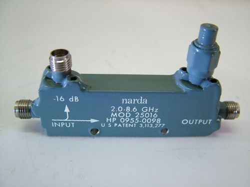 NARDA DIRECTIONAL CUOPLER   2 - 8.6GHz    HP  0955-0098  16db