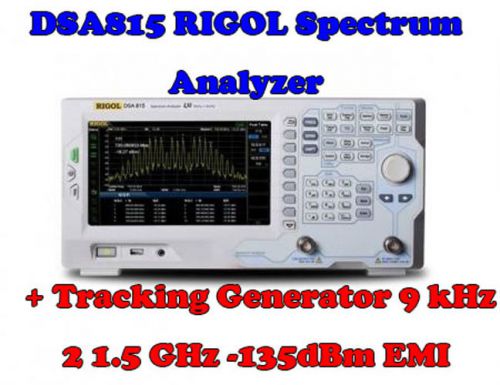 DSA815 RIGOL Spectrum Analyzer + Tracking Generator 9 kHz 2 1.5 GHz -135dBm EMI