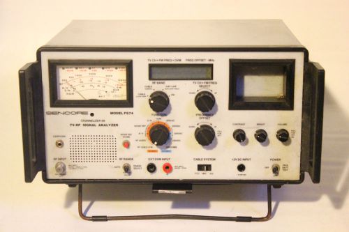 VINTAGE SENCORE CHANNELIZER SR TV-RF SIGNAL ANALYZER MODEL NO. FS74