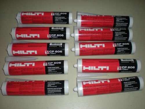 10 HILTI CP 606 FIRE STOP SEALANTS (RED) 10.5 OZ (310 ml), BRAND NEW(ITEM#15-00)