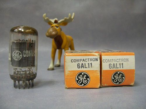 GE 6AL11 Vacuum Tubes  Lot of 2