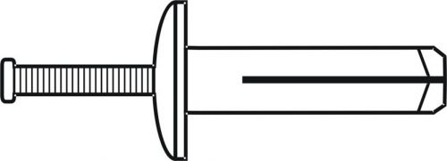 1/4x1 1/2 Hammer Drive Anchor Zinc, Pk 100