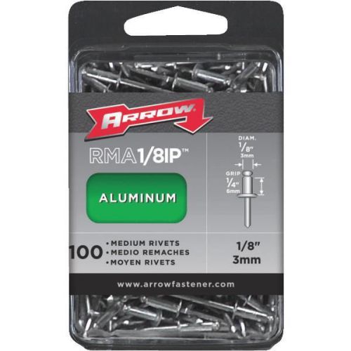 Arrow fastener rma1/8ip arrow rivets-1/8x1/4 alum rivet for sale