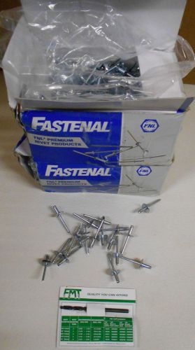 1000 Fastenal SBL6-4 Pop Rivets Steel Mandrel Large Flange Button Blind 3/16&#034;