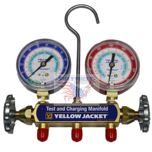 NEW!! YELLOW JACKET 41312 **MANIFOLD ONLY**, PSI, R134a/404A/507, °F