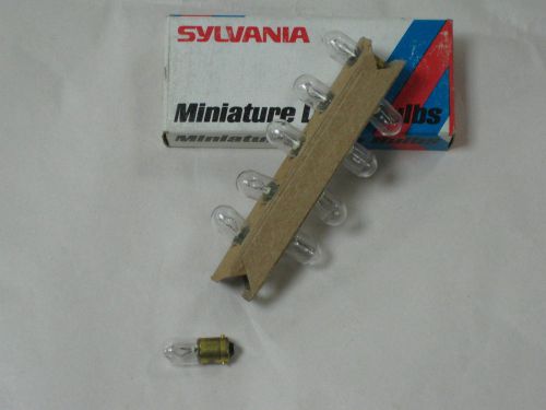 SYLVANIA  MINIATURE  LAMP  BULBS  BOX  OF  10  -  NEW  OLD  STOCK