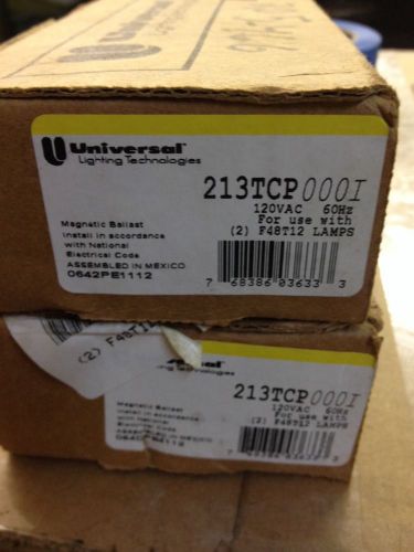 2 NEW MAGNETEK 213-TC-P UNIVERSAL SLIMLINE FLORESCENT LIGHT BALLAST 120 VOLTS